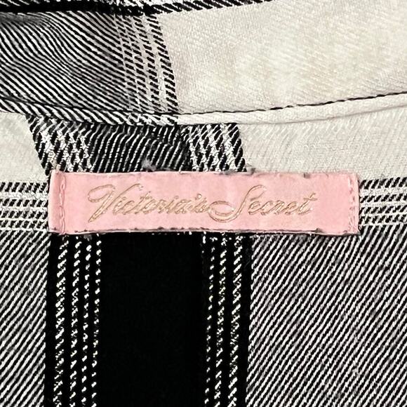 Victoria Secret Black and White Checkered Romper Size Large - Picture 8 of 15